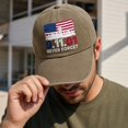 thumbnail image 5 of 9/11 Never Forget American Flag Baseball Cap - 9.11.01 Twin Towers Vintage Washed Cotton Patriot Day Commemorative Hat, Adjustable Unisex Dad Cap for Men and Women, 5 of 6