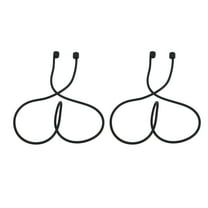 FRCOLOR 2PCS Earbuds Lanyards Silicone Earphones Anti-Lost Lanyard Flexible Removable Earbud Strap Earphone Accessories Travel Earbuds Lanyard