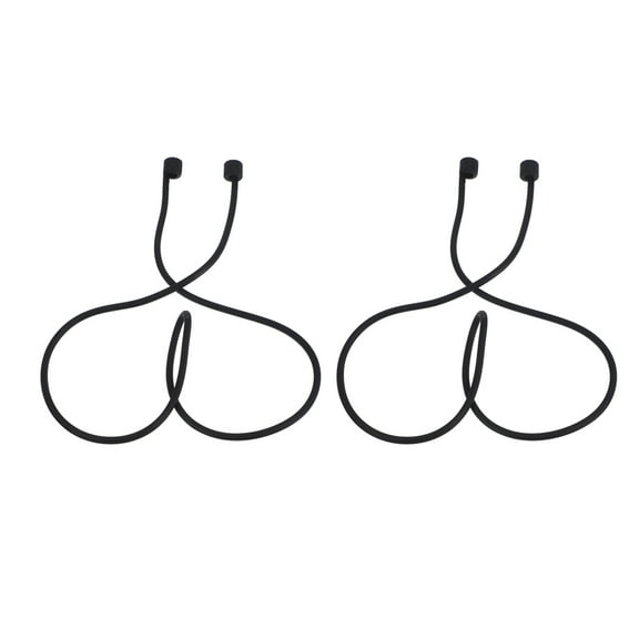 FRCOLOR 2PCS Earbuds Lanyards Silicone Earphones Anti-Lost Lanyard Flexible Removable Earbud Strap Earphone Accessories Travel Earbuds Lanyard