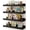 Black, variant on Nursery Book Shelves, 4-Pack White Floating Shelves for Wall Kids, Scalloped Shelves, Wall Book Shelves for Bedroom Kids, Toddler Room, Baby Room, Nursery Decor (White, 36 Inches)