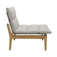 thumbnail image 3 of Arno Outdoor 5 Piece Teak Wood Seating Set in Beige Olefin, 3 of 5