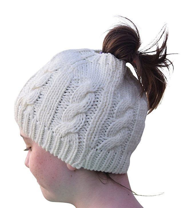 Hat with hole for hair Clearance