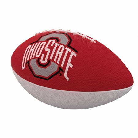 Ohio State Buckeyes Runner - Ohio State Buckeyes Combo Logo Junior-Size Rubber Football