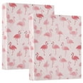 thumbnail image 2 of Three Ring Binder Pink Flamingo 1.5 Inch Round Binder D-Rings for Office Supplies and More, 2 of 10