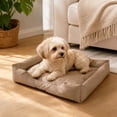 thumbnail image 4 of Linnome Cozy Oxford Cloth Pet Bed Water-Repellent Warm - All-Season Non-Stick Hair Cat Dog Bed with Grip Dots - Waterproof Fabric Pet Cushion for Indoor Small Cats Dogs, 4 of 7