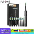 thumbnail image 2 of Cepillo de dientes eléctrico sónico Fairywill, recargable por USB, E11, resistente al agua, 8 cabezales de repuesto para adultos, 2 of 5