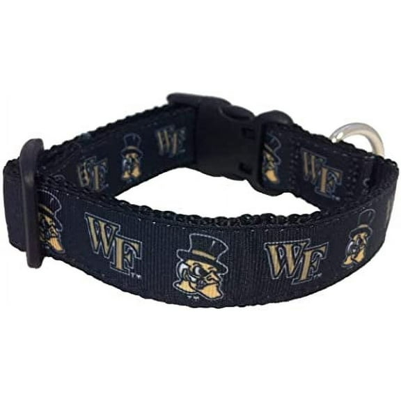 College Dog Collar (Large, Wake Forest)