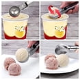 thumbnail image 4 of Advancent Cuchara para helado con gatillo fácil Cuchara para helado de acero inoxidable con mango cómodo para Yogurt Gelatos Sundaes Almacenamiento y organización del hogar Advancent HA022586-00, 4 of 6