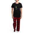 thumbnail image 4 of CafePress - Wee Bit Winey Pajamas - Women's Short Sleeve Print T-Shirt and Pants Dark Cotton Pajama Set, 4 of 7