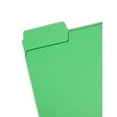 thumbnail image 2 of Smead 11985 SuperTab Colored File Folders, 1/3 Cut, Letter, Green, 100/Box, 2 of 8