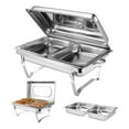thumbnail image 4 of Buffet Server,Buffet Warmer Server 2 Food Warmer Chafing Dish Buffet Set High-Intensity Output, 4 of 6