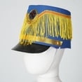 thumbnail image 3 of Doomiva Kids Majorette Hat Toy Soldier Hats Marching Band Hat Drummer Hats for Boy Girl Cosplay ​Halloween Party Hat Type G Blue One Size, 3 of 7