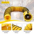 thumbnail image 5 of 10-Inch Portable Utility Blower Fan - 380W, 1893 CFM, Heavy Duty Exhaust Fan with 33 FT Duct Hose, Yellow, 5 of 7