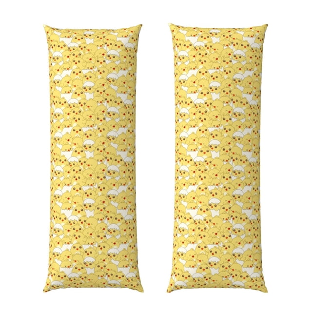 Fotbe Baby Chicks Funda para Almohada Corporal con Diseño, Funda de Microfibra Ultrasuave de 20x54 Pulgadas, Ropa de Cama Elegante