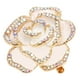 thumbnail image 1 of Broche de pétalos de diamantes de imitación, broche de flor blanca, broche de pétalo, broche de aleación, diseño de próxima generación Jadeshay A, 1 of 8