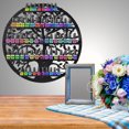thumbnail image 2 of Wall Mounted 5-Tier Nail Polish Rack Holder Tree Silhouette Round Metal Salon, 2 of 10