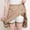 Beige, variant on Women's Basic A-Line Skirt Summer Shorts Skirt School Pleated Casual Mini Skater Plus Size Flared Skirt Khaki 4XL