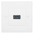 thumbnail image 4 of Socket Face Panel, Receptacle Outlet Wall Plate Single Port Easy Installation White  For Home For Hotel For Office, 4 of 8
