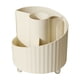 thumbnail image 2 of pstuiky Organizador de maquillaje giratorio de 360 grados bandeja transparente para guardar cosméticos con compartimento organizador para brochas de maquillaje brillo de labios mueble de baño, 2 of 6