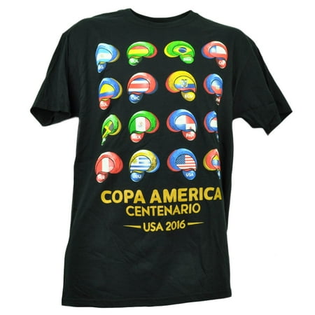 Copa America Centenario USA 2016 Tshirt Tee Soccer Futbol Mens Crew