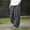 Gray, variant on Outfmvch Linen Pants Women Summer Beach Vacation Clothes Long Lounge Travel Pants Wide Leg Linen Pants Flowy Wide Leg Drawstring High Waist Drawstring Elastic Waist Gaucho Pant Black M-2XL