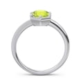 thumbnail image 4 of Diamond-Capitals 2.00 Ct Elegant Round Cut Simulated Peridot Gemstone Solitaire Engagement Ring for Ladies Solid 14K White Gold Size 5, 4 of 8