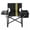 Black, variant on Folding Camping Chair with Side Table & Insulated Cooler Bag, Spray-Coated Aluminum Frame, 265 lbs Capacity Foldable Outdoor Chair for Camping Beach Fishing Picnic, 46.46" x 20.87" x 33.46"