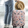 thumbnail image 2 of Pink Cartoon Dinosaurs Volcanoes Pattern Luggage Cover Fashion Suitcase Cover Baggage Covers Fit 25-28 Inch Luggage (Go Travel), 2 of 5