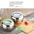 thumbnail image 4 of Insulated Lunch Box Fruit Shaped Food Container Non-stick Bento Lunchbox with Handle Home Mess Tin Office School 0.8L/Color handle, 4 of 10
