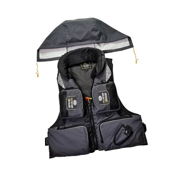 Wweixi Life Jackets Inflatable with Buckle Large Buoyancy Waterproof Inflation Boating Accessories Waistcoat for Swimming XL