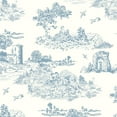 thumbnail image 5 of DAZLUTE Mural Peel and Stick Wallpaper 17.7” X 394” ,Blue and White Removable Wallpaper,Self-Adhesive Contact Paper, 5 of 8