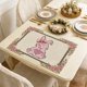 thumbnail image 4 of Decoraciones de Mesa Negras Y Doradas Acuarela Pascua Tapicera Flor Conejos a Ajedrez Huevo de Pascua Casa Cocina Mesa Decoración Mesa Tapicera 42 * 32 cm, 4 of 6