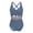 ☃547-Gray, variant on Xuyuer One Piece Swimsuit for Women Criss Cross Tummy Control V Neck Bathing Suit Color Block High Waisted Cutout Swimwear Beach