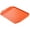 Orange, variant on Travelwant Rectangular Serving Trays Light Weight Easy to Clean Sturdy Stackable Melamine Serving Tray with Handle, Fruit, Snacks, and Desserts Trays