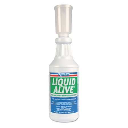 Dymon Liquid Alive Drain Maintenance with Instant Odor Control, 32 oz, (Pack of