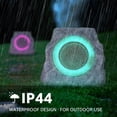 thumbnail image 4 of Altavoces solares Rock NiceBuy resistentes al agua para exteriores, paquete de 2, 4 of 7
