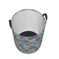 thumbnail image 2 of KLL Succulents Waterproof Foldable Laundry Hamper Bucket with Handles for Storage Bin,Kids Room,Home Organizer (Small ), 2 of 7