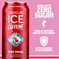 thumbnail image 3 of 2X - Sparkling Ice +Caffeine Zero Sugar Cherry Vanilla Sparkling Water, 3 of 5