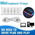 thumbnail image 2 of Programmable 12Keys USB Macro Keyboard with DIY Function for Gaming, Drawing, and Media Playback, Compatible with Windows, Linux, OS, Android, and Raspberry Pi, 2 of 9