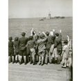 thumbnail image 2 of Jewish Refugee Children Waving At The Statue Of Liberty From The Deck Of The Liner President Harding In 1939. Of 270, 2 of 2