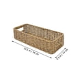thumbnail image 4 of 2pcs Rectangle Woven Baskets Pantry Rattan Storage Baskets Cabinet Organizing Baskets, 4 of 8