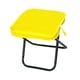 thumbnail image 5 of Taburete de camping, taburete plegable, silla plegable, reposapiés para exteriores para patio. Amarillo, 5 of 9