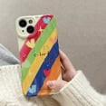 thumbnail image 3 of Beautiful Rainbow Colorful Love Heart Smile Face Water Ripple Soft Phone Case Compatible with iPhone Case (Colorful,iPhone 14 Pro Max), 3 of 6