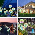 thumbnail image 4 of Muyoka Paquete de 2/4 luces solares decorativas para exteriores con 3 dientes de león, lámpara solar para césped, IP65, resistente al agua, encendido/apagado automático, luz de paisaje de diente de le Muyoka Hogar, 4 of 7