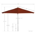 thumbnail image 3 of California Umbrella Venture 11' Silver Market Umbrella in Brick, 3 of 5