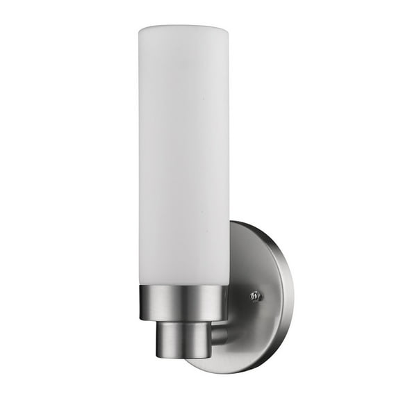 homeroots Éclairage 398755 Valmont Applique en Nickel Satiné 1 Lumière avec Verre Gravé