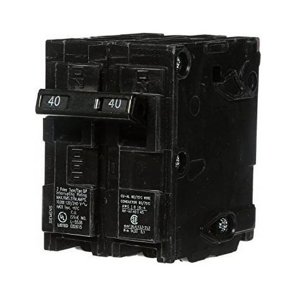 SIEMENS Q240 40 Amp Dual Pole Circuit Breaker