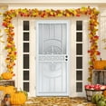 thumbnail image 7 of Grisham Deluxe Steel Security Door,36'' x 80''  Metal Tempered Glass Door Screen Replacement Enter Doors,Storm Door(437-white), 7 of 7