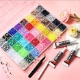 thumbnail image 3 of Resin Rhinestone Kit 40 Colors 32000 Pcs 3mm Flatback Gems with B7000 Glue for Diamond Art Nail Art Crafts, 3 of 8