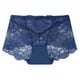 thumbnail image 1 of Panties for Women Sexy Lace Floral Underwear Briefs Hipster Panty Navy Blue XS, 1 of 5